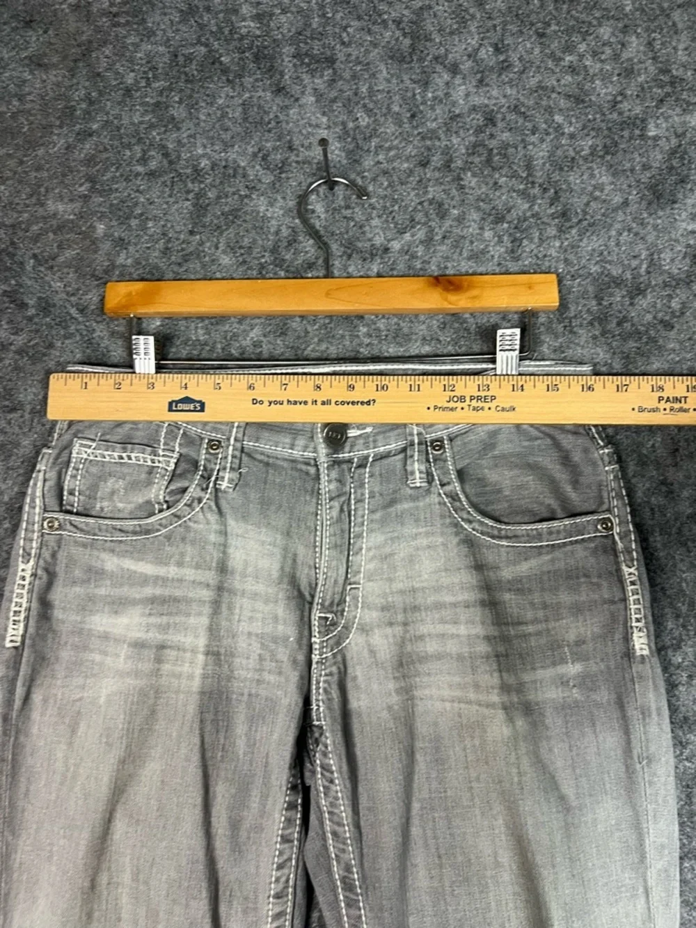 BKE Derek Jeans Men's Light Gray Straight Jeans Size 30 x 29 BKE Denim 30R